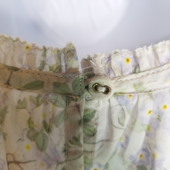 Christy Dawn Rosalee ditsy floral flutter short sleeve blouse cottagecore - Picture 13 of 14